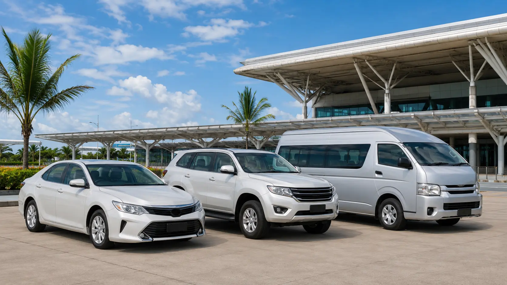 Toyota Camry, Toyota Fortuner and Toyota Commuter for U-Tapao transfers